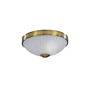 Plafoniera clasic design italian din alama, sticla 3022 RA-PL. 3022/2
