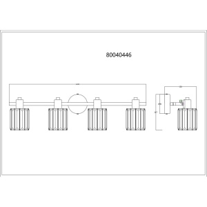 Plafoniera, Cristal K9 fumuriu, 4xE14, Run 80040446 GL 247499 universul-luminii.ro