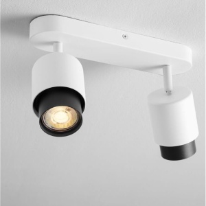 Plafoniera cu 2 spoturi Ison alb 160289 universul-luminii.ro