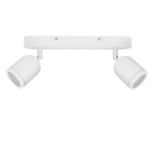 Plafoniera cu 2 Spoturi pentru baie cu protectie IP44 ORSON alba