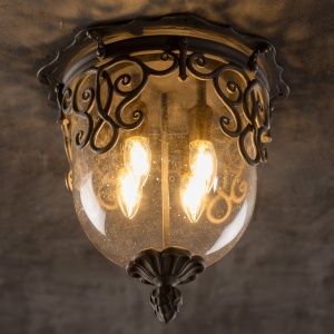 Plafoniera de exterior impresionanta din fier forjat DE 2246 232499 universul-luminii.ro