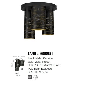 Plafoniera design decorativ modern ZANE 122279 universul-luminii.ro