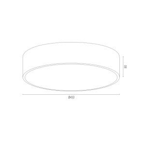 Plafoniera design modern AMORE alb, diametru 45cm 107919 universul-luminii.ro