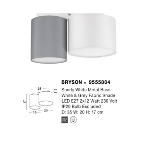 Plafoniera design modern BRYSON 122419 universul-luminii.ro