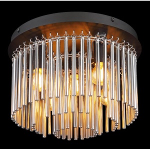 Plafoniera design modern GORLEY negru, fumuriu 134689 universul-luminii.ro