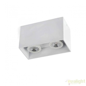 Plafoniera design modern minimalist TECTO-2 alba 63272