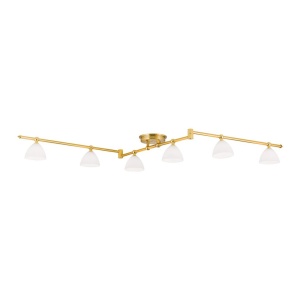Plafoniera design modern OPALDESIGN 6L, auriu mat - Img 4