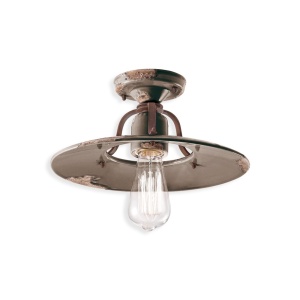 Plafoniera design retro realizata manual din ceramica COUNTRY, 30cm