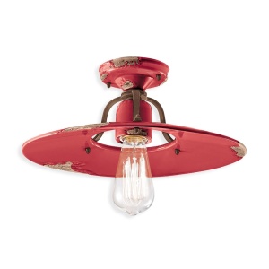 Plafoniera design retro realizata manual din ceramica COUNTRY, 40cm 216639 universul-luminii.ro