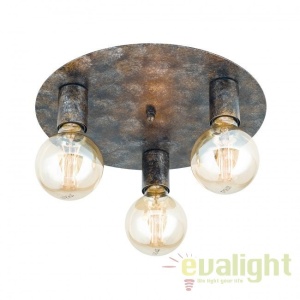 Plafoniera din otel design retro Vintage DL 7-635/3 Vintage OR