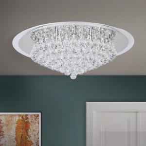 Plafoniera eleganta cristal K9 diam. 62cm Gloria DLU 2378/9/62 chrom OR 176629 universul-luminii.ro