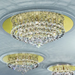 Plafoniera eleganta cristal K9 diam. 62cm Gloria DLU 2378/9/62 gold OR 179099 universul-luminii.ro