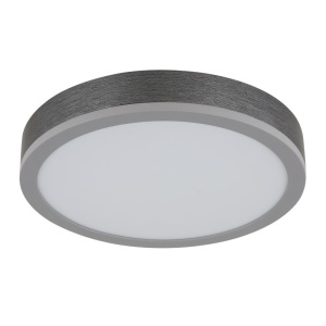 Plafoniera LED aluminiu argintiu, MDF gri DORO 30cm