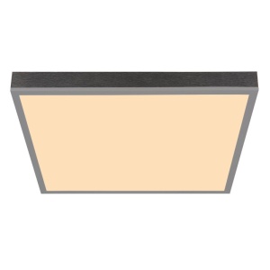 Plafoniera LED aluminiu argintiu, MDF gri DORO 45x45cm 590599 universul-luminii.ro