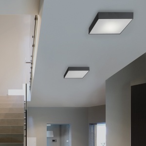 Plafoniera LED cu telecomanda MONZA S 40 CCT BK 105499 universul-luminii.ro