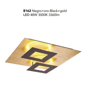 Plafoniera LED design ambiental DALIA Black/ gold 131769 universul-luminii.ro
