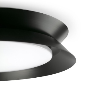 Plafoniera LED design circular 45cm TENDER negru - Img 3