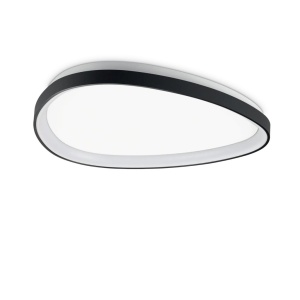 Plafoniera LED design circular GEMINI PL D061 ON-OFF NERO 4000K
