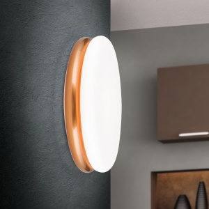 Plafoniera LED design circular JAMES D-32cm cupru/opal - Img 2