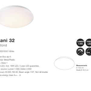 Plafoniera LED design circular Mani 32 45616001 NL 72589 universul-luminii.ro
