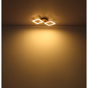 Plafoniera LED design modern Kerry negru, maro 30W 180789 universul-luminii.ro