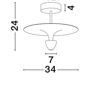 Plafoniera LED design modern LUET - Img 8