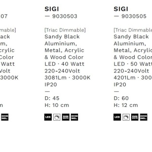 Plafoniera LED design modern SIGI D-60cm 233359 universul-luminii.ro