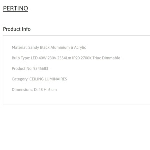 Plafoniera LED dimabila design circular PERTINO D-48cm - Img 7