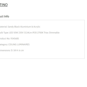 Plafoniera LED dimabila design circular PERTINO D-58cm 222449 universul-luminii.ro
