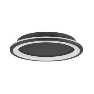 Plafoniera LED dimabila design modern Oggy negru 37cm