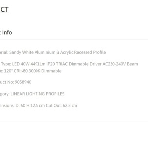 Plafoniera LED incastrabila reglabila PERFECT 60cm alba 3000K Dimmable 140559 universul-luminii.ro