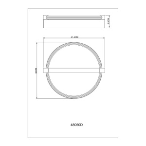 Plafoniera LED metal cu efect de lemn FLETCHER - Img 9