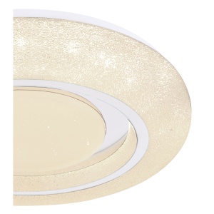 Plafoniera LED moderna cu decor stralucitor RADA 24W 202889 universul-luminii.ro
