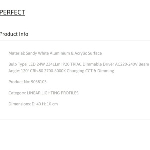 Plafoniera LED moderna design slim PERFECT 40cm alba CCT Dimmable 140389 universul-luminii.ro