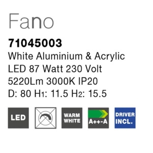 Plafoniera LED moderna Fano 80cm NVL-71045003 82899 universul-luminii.ro