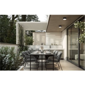 Plafoniera LED pentru iluminat exterior IP65 JUDI D-12cm negru 233289 universul-luminii.ro