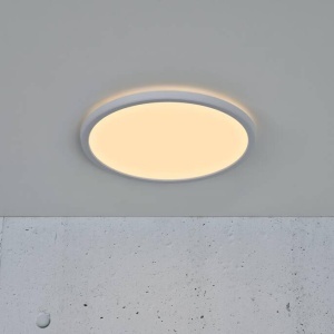 Plafoniera LED pentru iluminat exterior, senzor de miscare cu microunde, design silm Oja 29 alb 2700K 2110456101 NL 197039 universul-luminii.ro