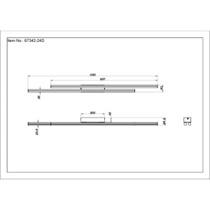 Plafoniera LED slim profile hexagonale KIRINA 250949 universul-luminii.ro