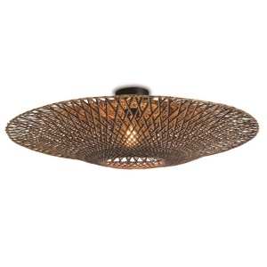 Plafoniera, lustra aplicata din bambus Bali, 87cm BALI/C/8720/BN
