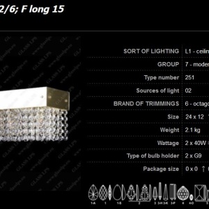 Plafoniera moderna cristal Bohemia 24x12cm 109379 universul-luminii.ro