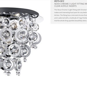 Plafoniera moderna design elegant Nova 0573-3CC SRT 577429 universul-luminii.ro