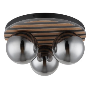 Plafoniera moderna, riflaj MDF cu efect de lemn, PARSONS - Img 4