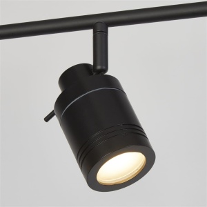 Plafoniera pentru baie cu spoturi directionabile IP44 Samson negru 4L 207589 universul-luminii.ro