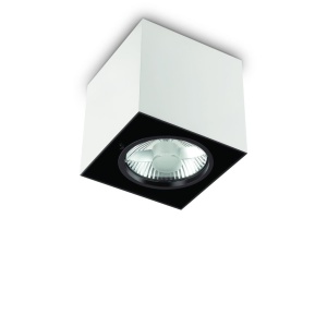 Plafoniera, Spot aplicat dim. 15x15cm, MOOD PL1 BIG SQUARE BIANCO 140933