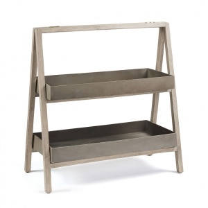 Raft IN / OUT din lemn si ciment STAHL Shelf 97 AA1764RF86 JG