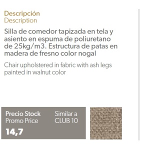 Scaun cu brate design italian Rosalya AC-DC685 - Img 3