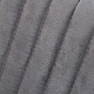 Scaun cu brate design retro Big Aston microfibra gri vintage - Img 2