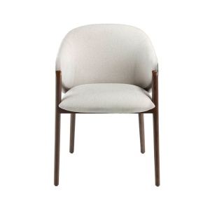 Scaun cu brate tapitat design italian Nogal - Img 5
