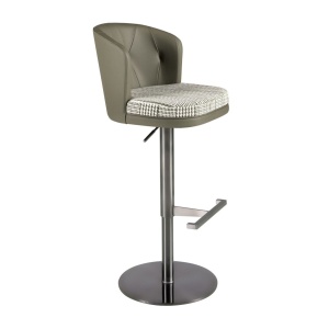 Scaun de bar pivotant cu inaltime reglabila Stool verde inchis