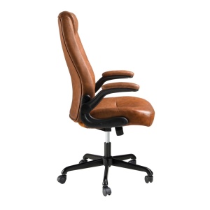 Scaun de birou modern piele sintetica Brown - Img 4